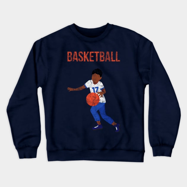 Vintage basketball Crewneck Sweatshirt by vladocar